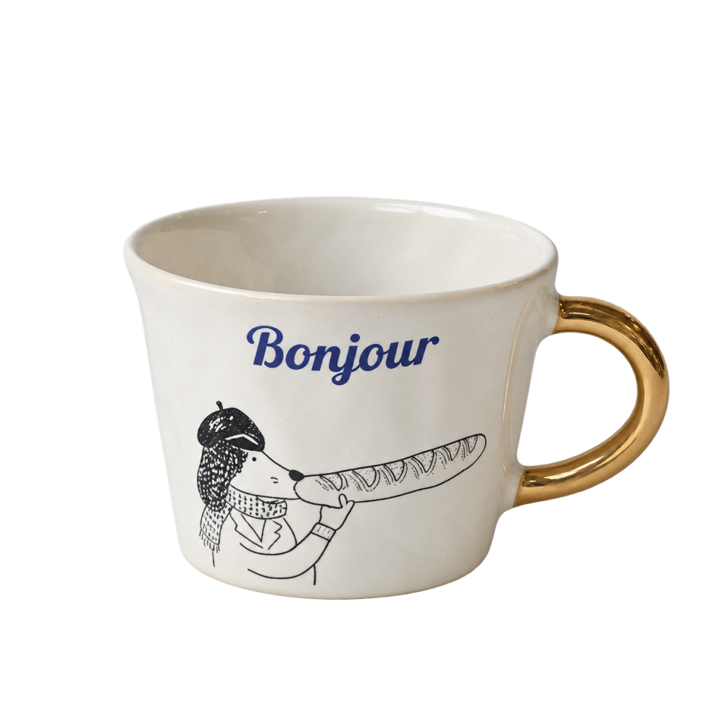 Gold Handle Mug